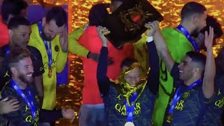 Psg Lifting Trophy Celebration Free 4K Edit Clip For Edits