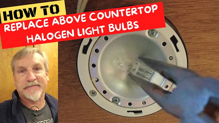 How to replace above countertop halogen light bulbs in the kitchen.