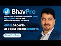 (3-Minute Story for Visionary Leaders)

🔊 "Tech alone won’t move the needle. But weaving it into customer-centric strategies? That’s where magic happens."

Hey! I’m Bhav, and for 15+ years, I’ve helped startups, SMEs, and enterprises scale smarter—not by chasing shiny tech, but by transforming how they operate, engage customers, and drive growth. This is my journey ↓

✨ Key Moments in This Video
⏱️ 0:00 - The Problem: "Why tech investments fail without strategy"
⏱️ 0:45 - My Pivot: From telecom engineer to growth architect
⏱️ 1:30 - Real Results: 400% traffic, 300% leads, 99.5% retention
⏱️ 2:15 - My Superpower: Bridging tech, marketing & strategy
⏱️ 2:50 - Why 2025 DEMANDS smarter scaling

🚀 What You’ll Learn
✅ How I blend AI, CRM, SEO, telecom & automation into growth engines
✅ Why "connecting the dots" beats chasing trends (with proof!)
✅ My 5 core pillars for future-proof business transformation:

1️⃣ AI-Powered Marketing (70% faster responses, 30%+ conversions)
2️⃣ CRM Optimization (Less chasing, more closing!)
3️⃣ Telecom Modernization (99.9% uptime, 25% cost savings)
4️⃣ Data-Driven Growth (Kill guesswork with real-time insights)
5️⃣ Remote Team Scaling (95% retention, 25% faster productivity)

✅ Real client wins: 60% ops savings, 300% lead growth, 40% YoY revenue

💡 Why I’m Different
"I’m not the consultant who hands you a deck and leaves. I become your transformation partner—from strategy to implementation."
I bridge what others silo:

⚙️ Tech + 📣 Marketing + 📈 Business Strategy
= End-to-end scaling that delights customers AND drives revenue.

📈 Ready to Scale Smarter?
If you’re a CEO, CTO, CMO, or founder tired of patching holes and ready to:
🔹 Future-proof your marketing & CRM
🔹 Slash telecom costs while boosting uptime
🔹 Turn AI from hype into measurable growth
🔹 Build agile, data-driven teams

Let’s partner up! 👇
👉 Explore my 40+ transformations: https://bhavpro.com/portfolio
(Case studies: AI chatbots, cloud migrations, SEO revamps & team scaling)

💬 QUESTION FOR YOU: 
What’s your #1 scaling struggle right now? 
🚧 Legacy systems? 
📉 Low leads? 
🤯 CRM chaos? Tell me below! 
🔔 SUBSCRIBE for AI, CRM & growth strategies →  @bhavpro-ai-crm-telecom-digital  

🔖 Tags
#BusinessTransformation #AIGrowth #CRMOptimization #ScaleSmarter #DigitalStrategy #TechLeadership #SaaSGrowth #MarketingAutomation #TelecomModernization #DataDriven #RemoteTeams #EntrepreneurJourney #GrowthHacking #B2BMarketing

💬 Questions?
Drop a comment below! I’d love to hear:
"What’s your biggest scaling challenge right now?"