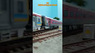 Indian Railways Miniature Model Train | Rajdhani Exp Model Train #shorts #indianrailways #trainvideo