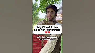 Why Hasidic Jew Holds Non Kosher Pizza 