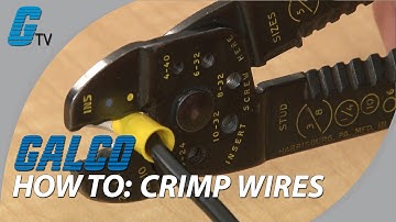 How to Crimp Wires - Basic Tips on Crimping | Galco