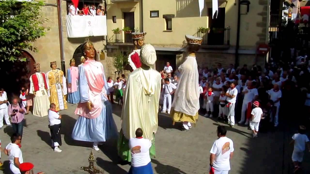 Jota Vieja de los Gigantes a San Sebastián, Fiestas de Sangüesa 2014