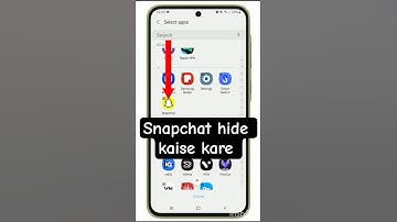 Snapchat App Ko Hide Kaise Kare | How To Hide Snapchat App | #sorts​ #viral​