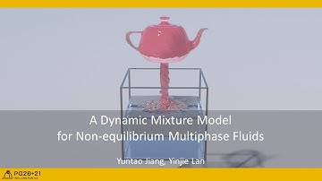 PG2021 A Dynamic Mixture Model for Non-equilibrium Multiphase Fluids