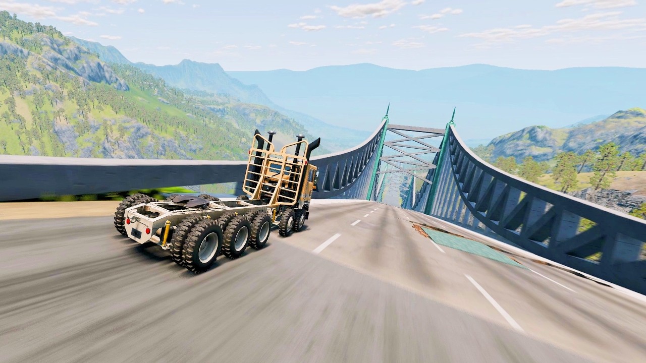 Full Throttle INSANE Long Downhill Mayhem! | BeamNG.drive Epic Crashes & Speed Test #33