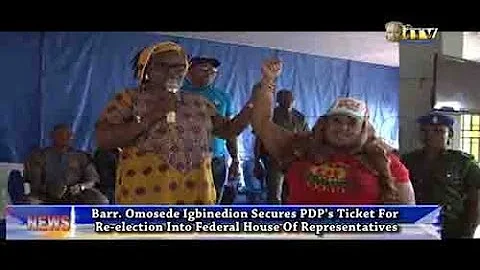Barr. Omosede Igbinedion secures PDP's ticket for re-election