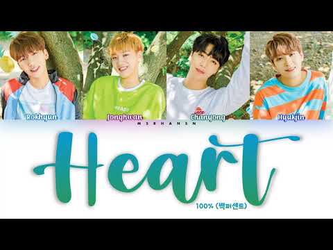 100% (백퍼센트) – Heart (맘) [Han|Rom|Eng] Color Coded Lyrics