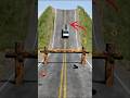 Extreme Car vs Wooden Road Block 🚗🔥 | Crash Test 3D #CrashTest #Shorts