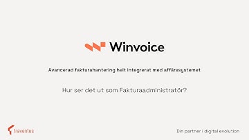 Optimera Fakturaadministration med Winvoice i Visma.net ERP