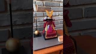 コンパクトな五月人形のひととえ｜勝｜美濃和紙屏風 - 月