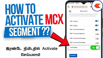 How to Activate Commodity ( MCX ) Segment in Zerodha ? | Zerodha commodity Trading Tutorials  Tamil