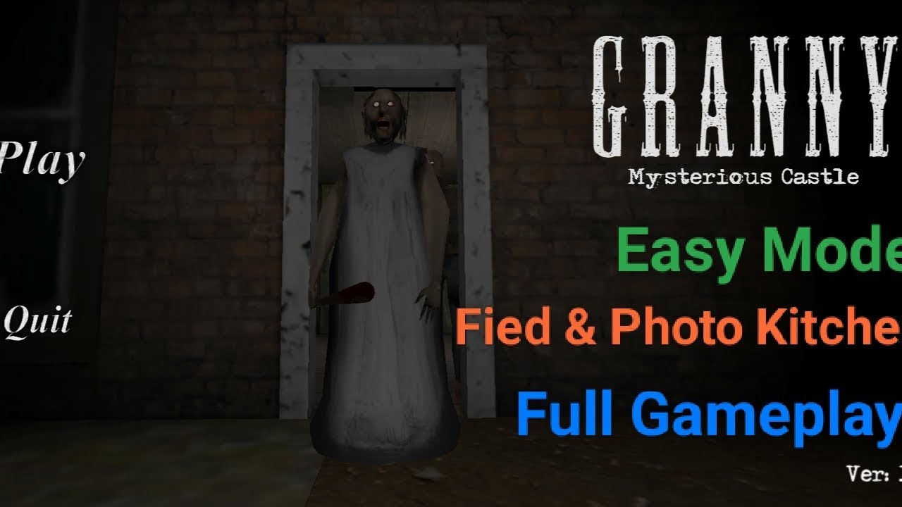 Granny Mysterious Castle v1.3 Easy Mode Fied & Photo Kitchen Update Full Gameplay