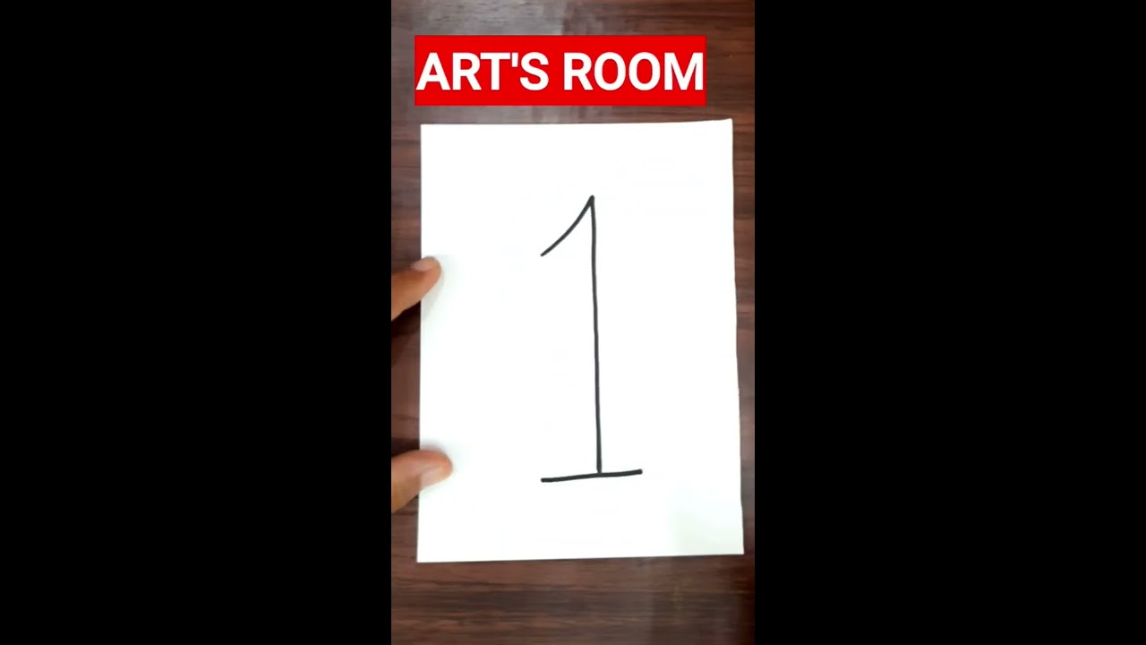 Easy Drawing With Numbers Simple Ideas For Beginners Shorts Artsroom