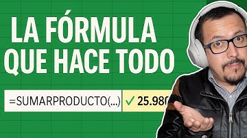 Totaliza datos en segundos con SUMAPRODUCTO | Tutorial fácil y potente