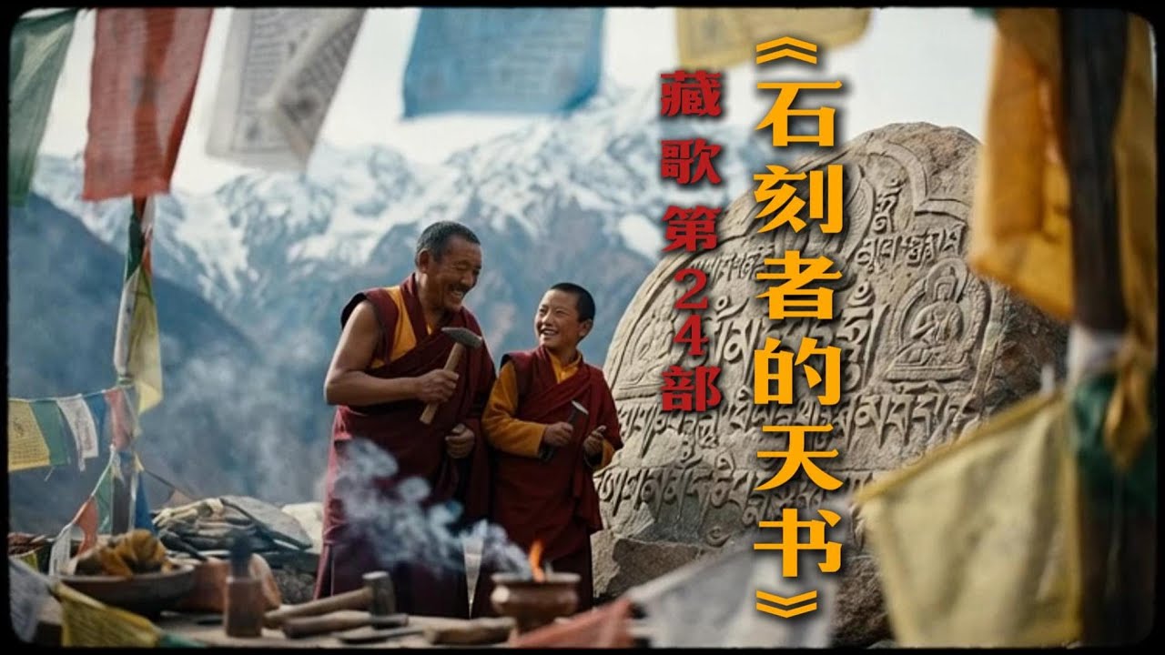 爷爷刻下了山河，孙子刻下了光 | 一场跨越三代的玛尼石刻传承《石刻者的天书》A Mani stone carving tradition spanning three generations