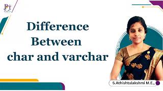 Difference Between Char and Varchar Class 12 | Class 11 | CS | IP