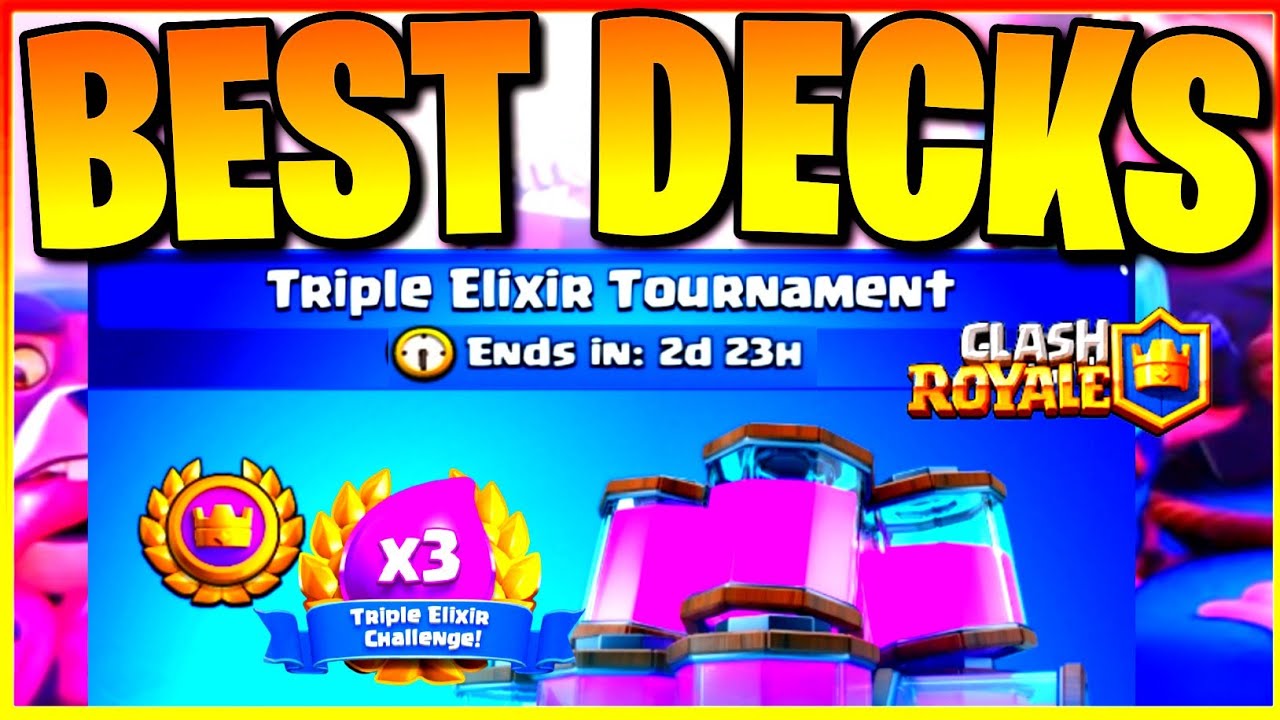 Top 3 Best Decks For Triple Elixir Tournament In Clash Royale🔥 | Best Triple Elixir Deck |