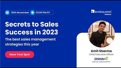 Metrics That Matter: Boost Sales with a Data-driven Strategy || LeadSquared ||