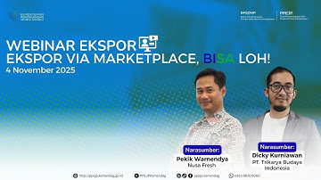 Webinar “Ekspor via Marketplace, BISA loh!”