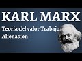 Karl Marx, Teoria del Valor Trabajo  Alienacion