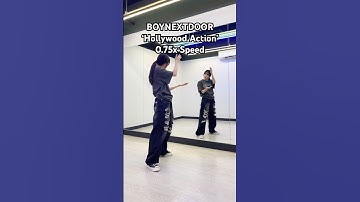 BOYNEXTDOOR ‘Hollywood Action’ Dance Tutorial🎬👨🏻‍🏫 (0.75x Speed) #boynextdoor #보이넥스트도어