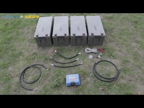 Montage d'un kit solaire 1000W - 48V/230V - avec 4 batteries 12V