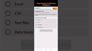 Digiskills.pk|DSTP2.0 |Batch 2.0 | Data Analytics and Business Intelligence |Quiz No. 3 screenshot 4
