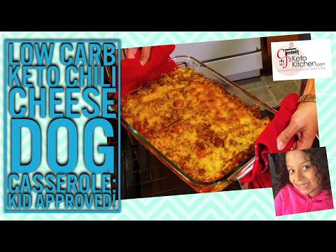 Keto Low Carb Chili Dog Casserole Family Friendly Kid Approved