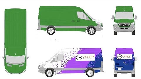Basic Vehicle Wrap Design using Illustrator