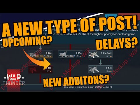 War Thunder - A New Type Of Devblog Fox-3'S Confirmed Again, Small Delays And New Changes Coming!