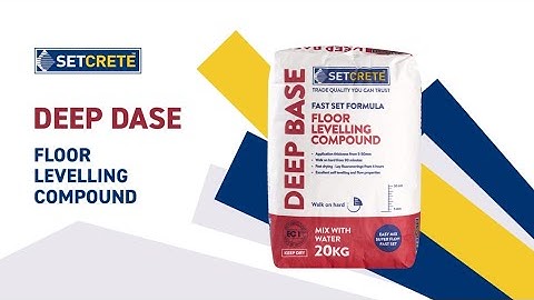How to use Deep Base Floor Levelling Compound