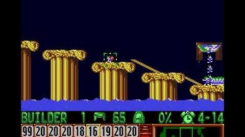 Lemmings - Tricky Level 7 Solution