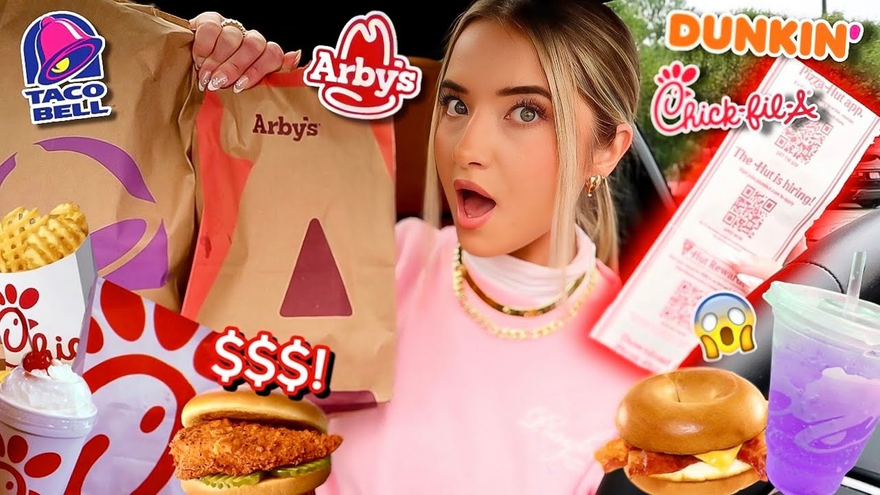 Letting The Person IN FRONT OF ME Decide WHAT I EAT For 24 HOURS!