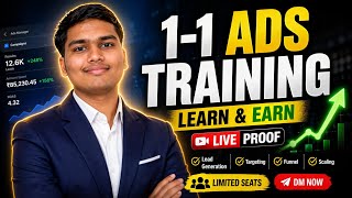 1 to 1 Meta Ads Training 🔥 Learn & Earn ( Live Proof ) |@tejaspatil80
