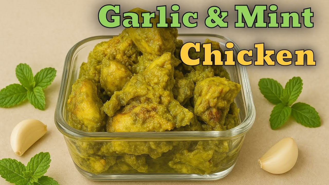Garlic and mint chicken||weightloss recipe||Sreesri telugu vlogs