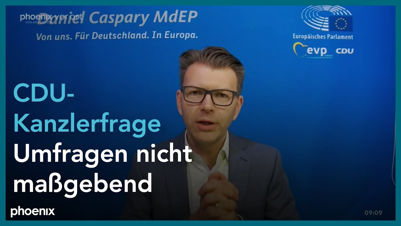 phoenix tagesgespräch mit Daniel Caspary zur Kanzlerfrage in der Union am 19.04.21