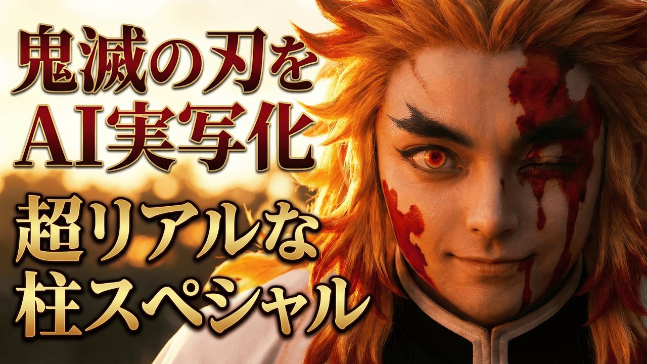 【鬼滅の刃】柱全員をAIで超リアル実写化──柱スペシャル
