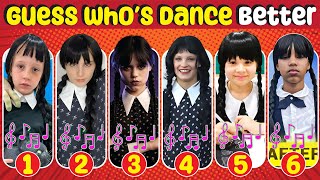 Who Is Dancing Wednesday Edition 👧🖤  Like Nastya,Salish Matter,Nobody Sausage,Wednesday,Payton Myler