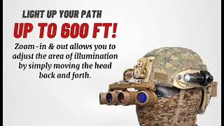 2nd Amen Tactical Helmet Flashlight with Tactical Helmet Attachment Clamp. screenshot 2