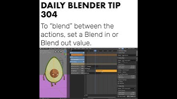 Daily Blender Tip 304 - Blending Actions (Blender 2.8)