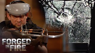SAFETY ALERT! Rock Throwing Crossbow's DANGEROUS Discharge | Forged in Fire (Season 7)