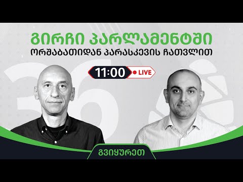 ვახო მეგრელიშვილი  და სანდრო რაქვიაშვილი ▶️ \"გირჩი პარლამენტში” LIVE 🔴 10/07/2023