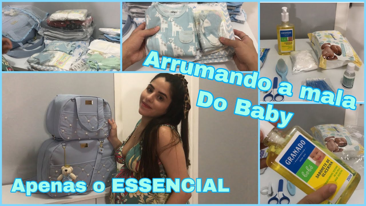 ARRUMANDO A MALA MATERNIDADE DO BEBÊ | Apenas O Essencial - O Que Levar