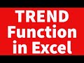 TREND Function in Excel