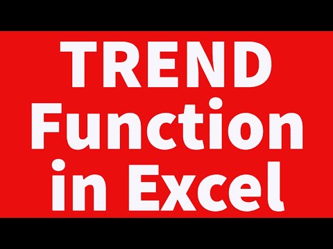TREND Function in Excel
