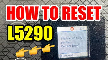 EPSON L5290 RESET | HOW TO FIX ERROR E-11