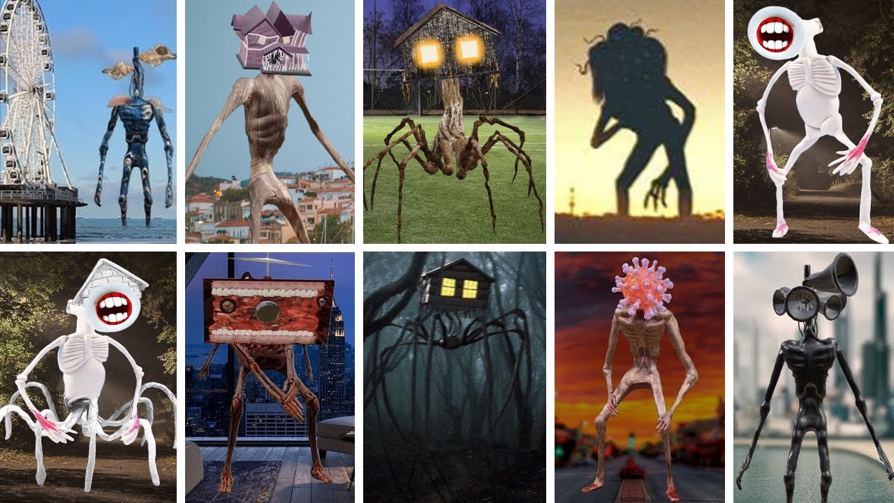 All Siren Head & House Head CREATURES Caught On CAMERA..! YouTube