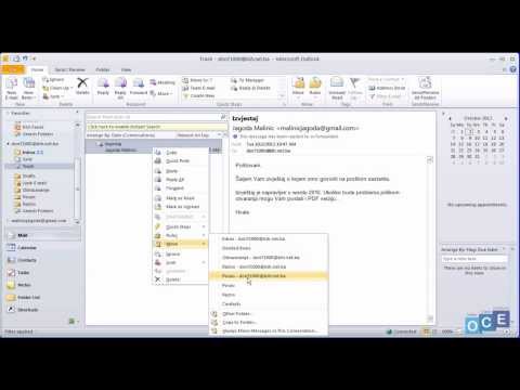 Kako obrisati email (Outlook 2010)