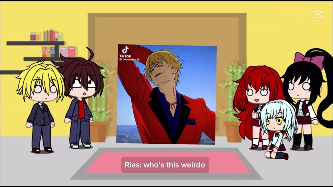 High school DxD react to Gilgamesh | Fate Stange Fake | Gacha Club